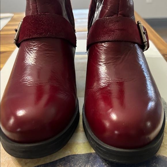 Miz Mooz Skye Ruby Red Moto Boots - Picture 7 of 7